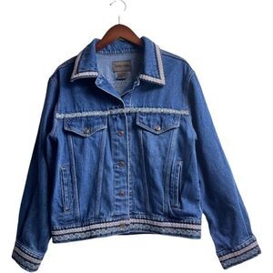 Brandon Thomas Vintage Embroidered Jean Jacket